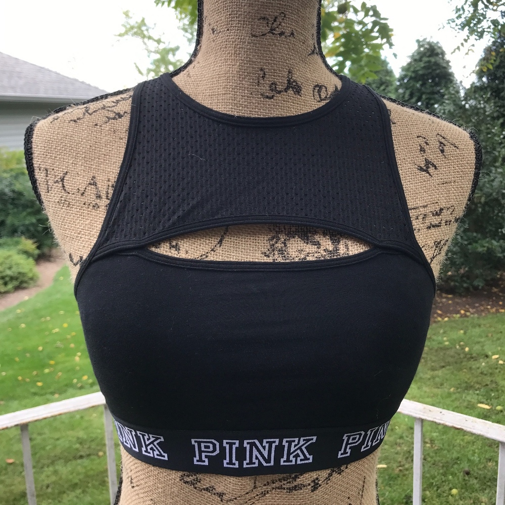 VS Pink Cut Out Sports Bra NWOT
