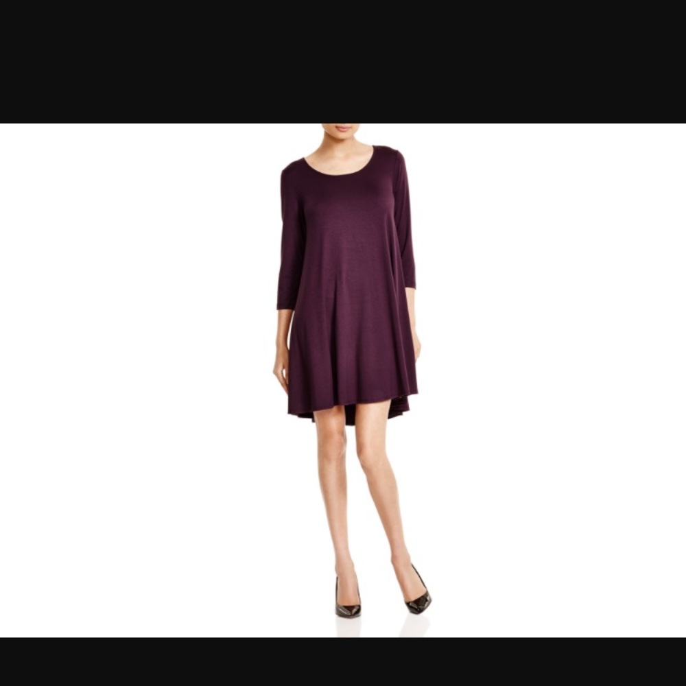 Popular Karen Kane Eggplant trapeze swing dress