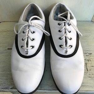 FootJoy eComfort Leather Spike Golf Shoes Sz 9 1/2