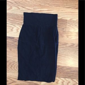 Black High Waisted Pencil Skirt