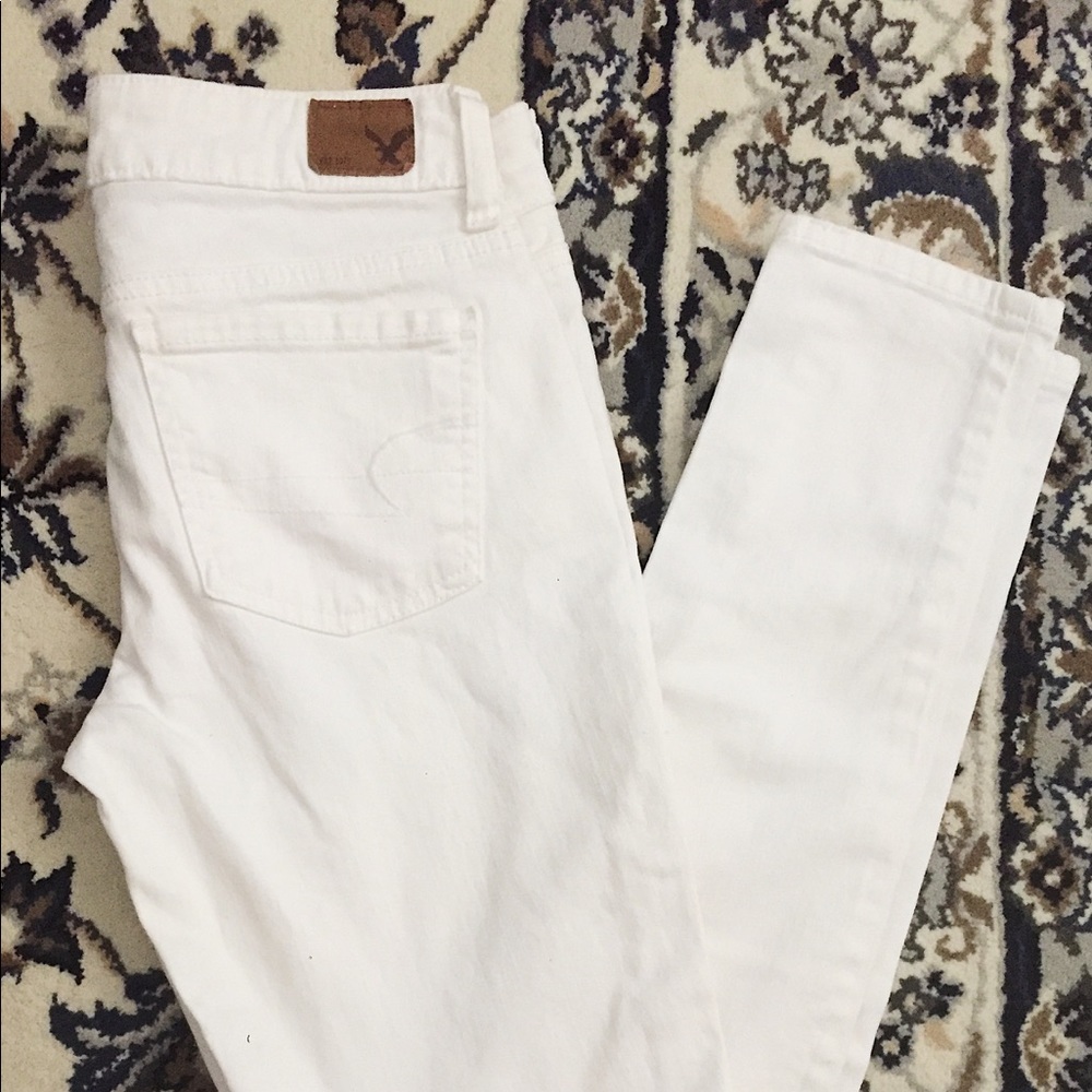 White Skinny Jeans American Eagle