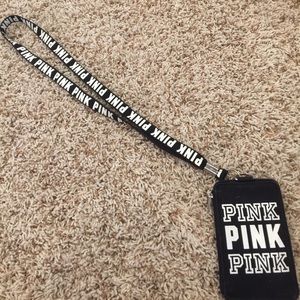PINK lanyard & ID Holder