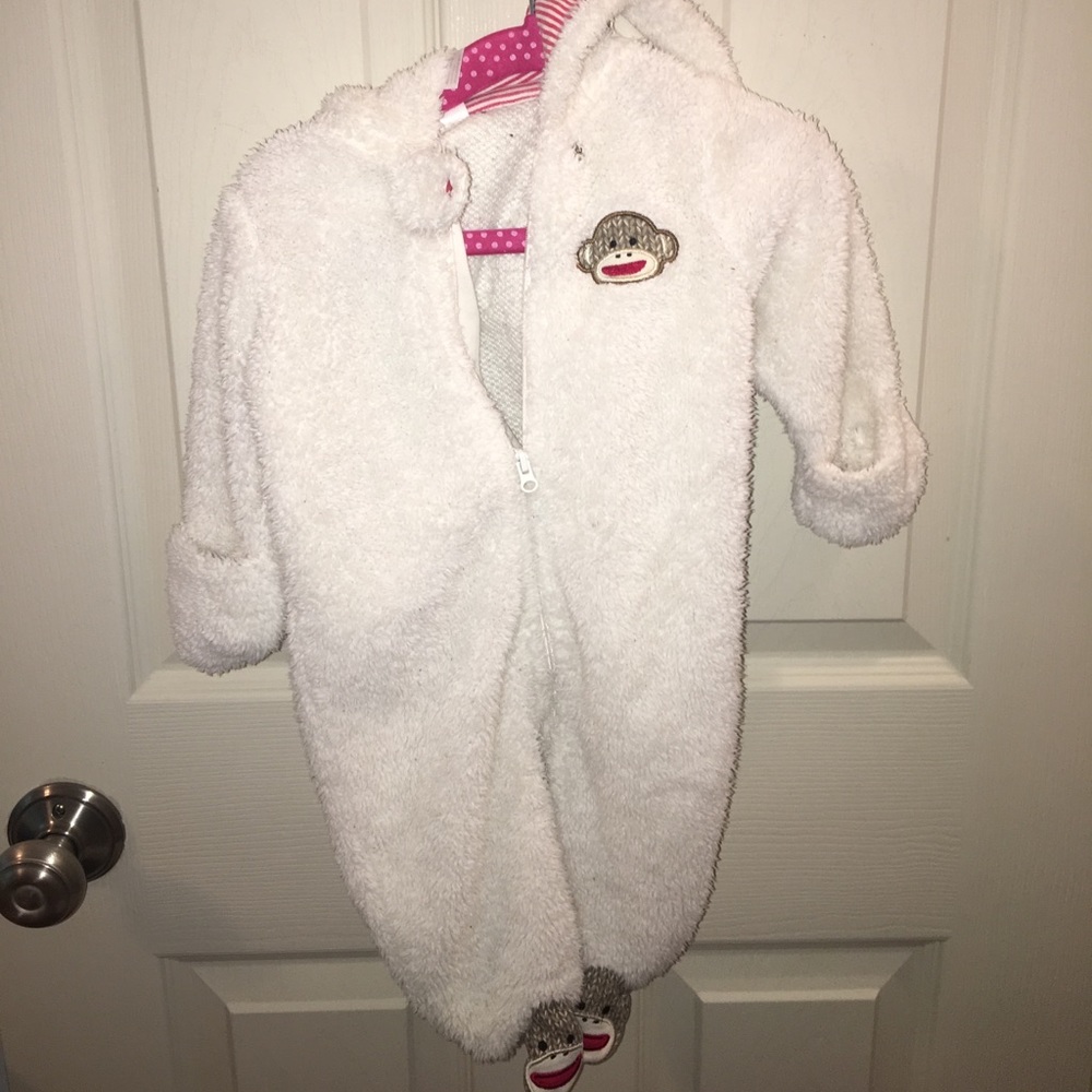 Sock monkey bodysuit