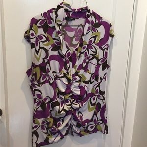 Alfani Patterned Blouse Top