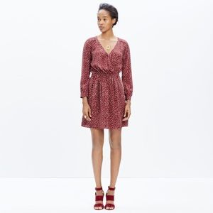 Madewell Silk Faux Wrap Dress