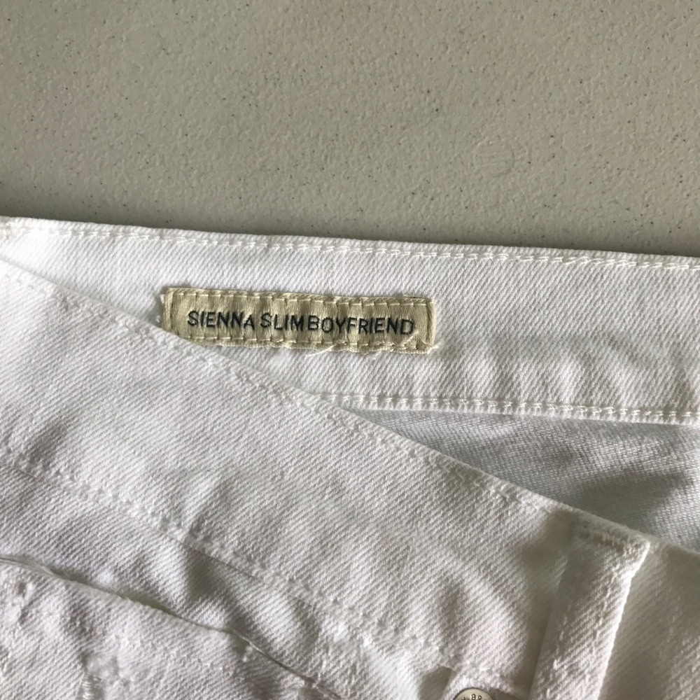 {Lucky Brand} White Sienna Slim Boyfriend Jeans - Picture 7 of 8