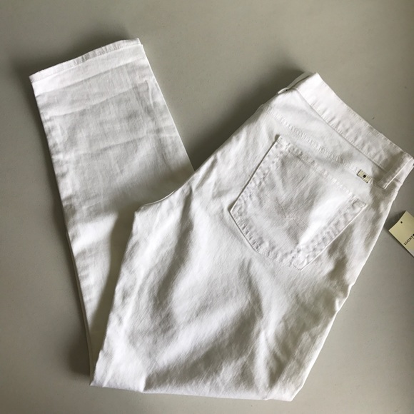 {Lucky Brand} White Sienna Slim Boyfriend Jeans - Picture 3 of 8