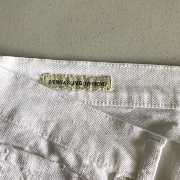 {Lucky Brand} White Sienna Slim Boyfriend Jeans - Picture 7 of 8