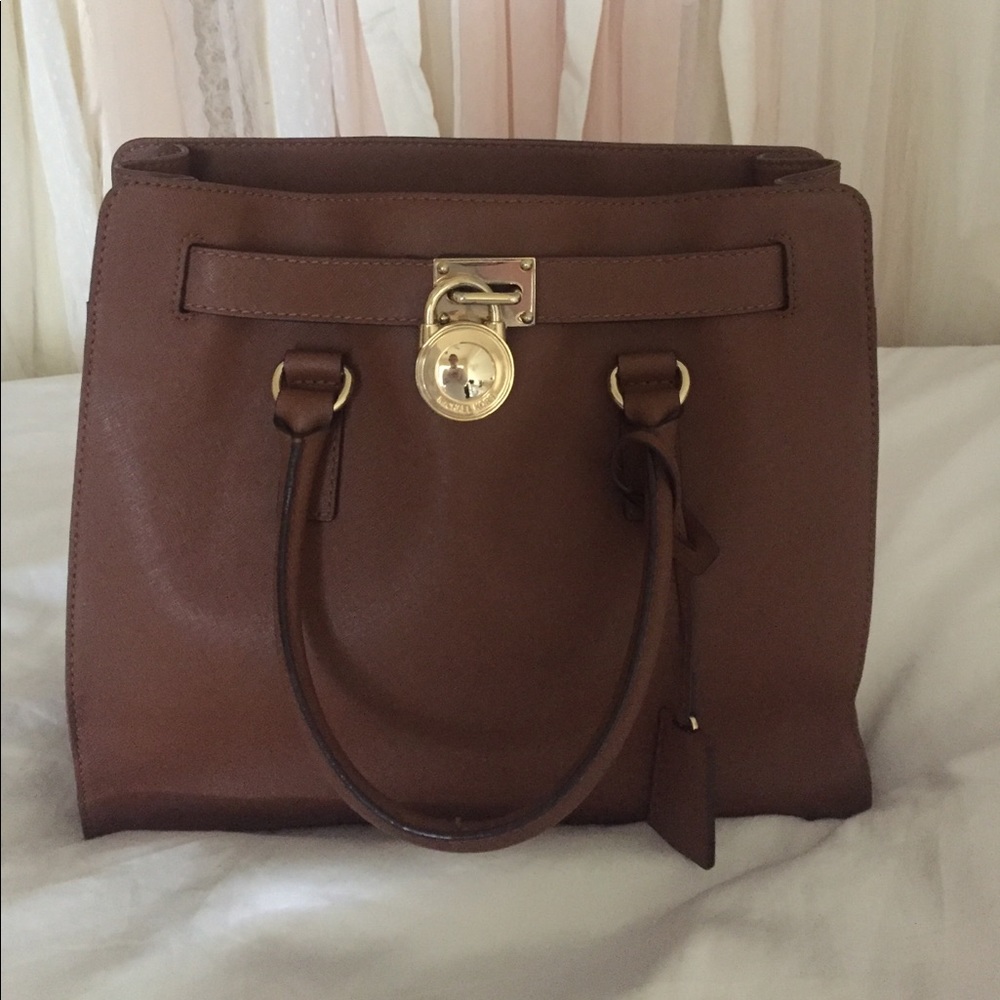 Michael Kora Hamilton Brown Purse