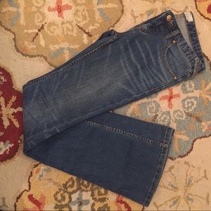 Free People flared blue jeans