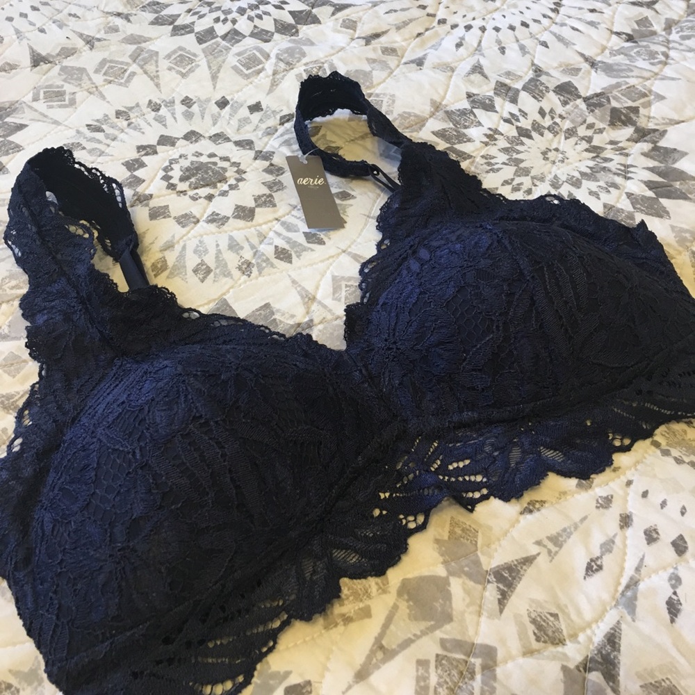 🌙Aerie Navy Blue Lace Bralette🌙