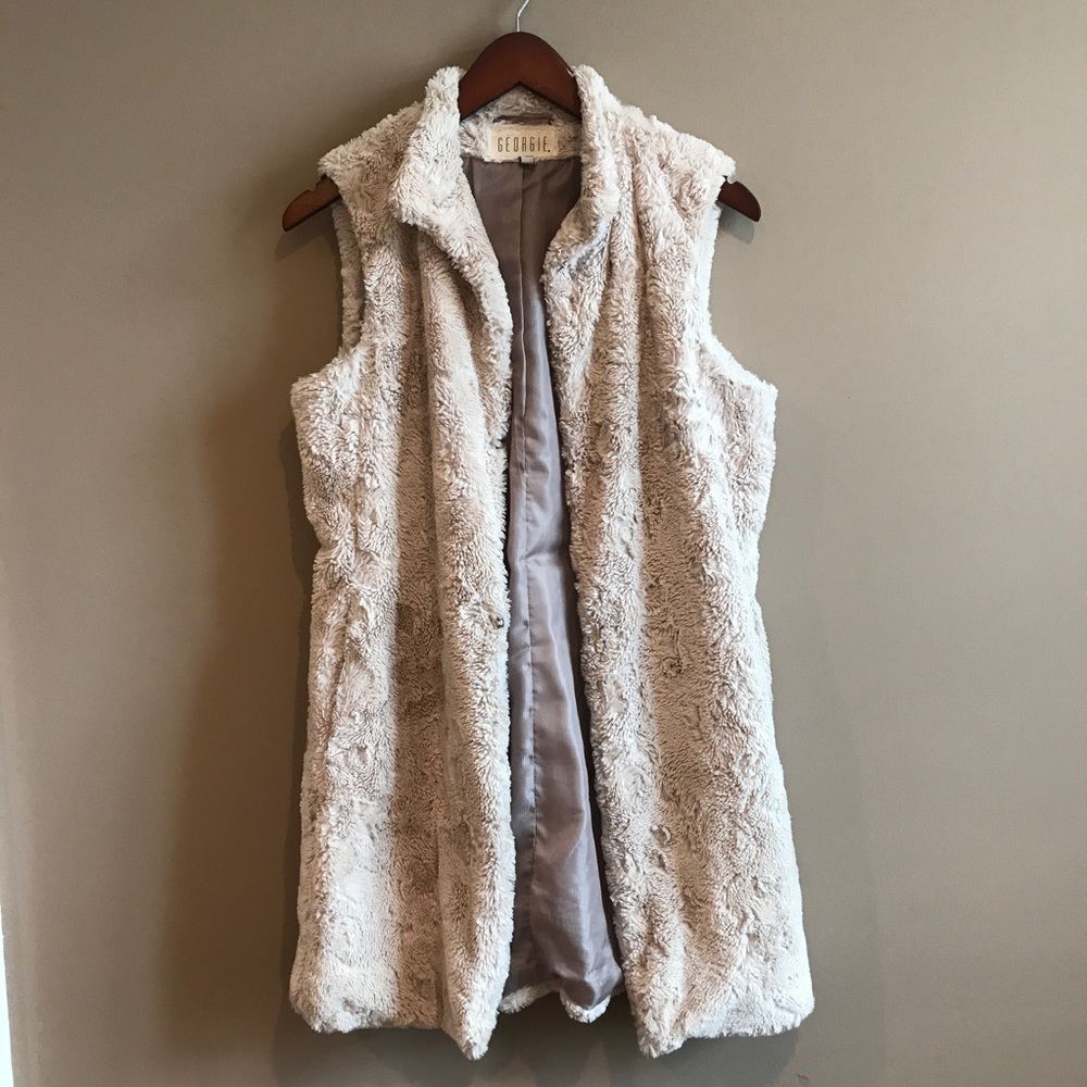 Long fur vest