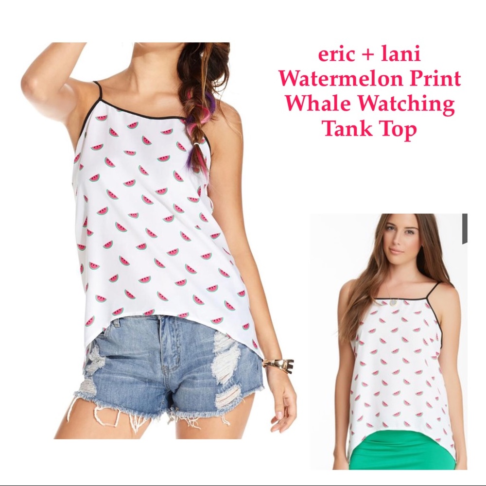 ERIC+LANI WATERMELON TANK TOP NWT Size Medium