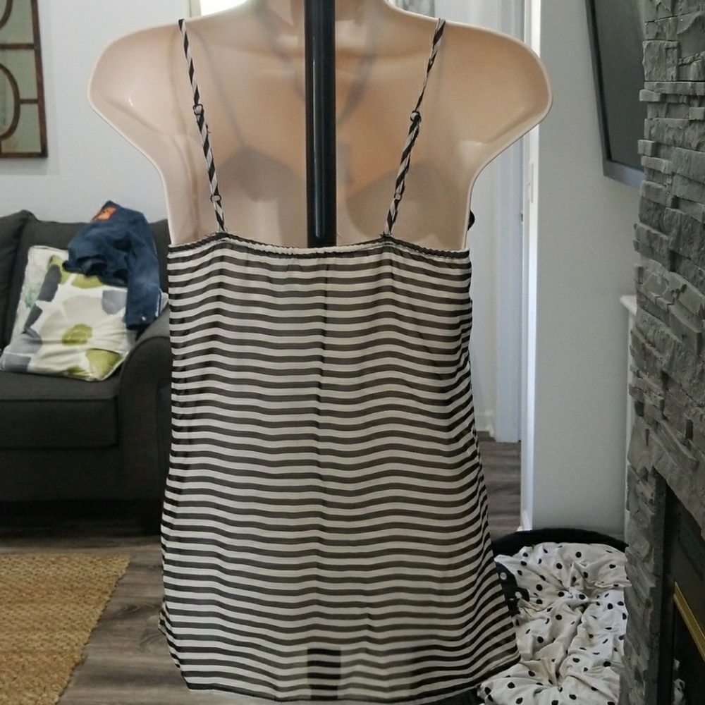 🦃 DONATED Beautiful striped cami with ruffles - Picture 3 of 6