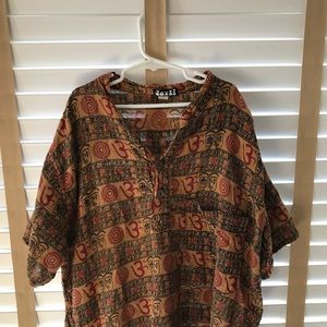 Vintage 70s all-over print shirt