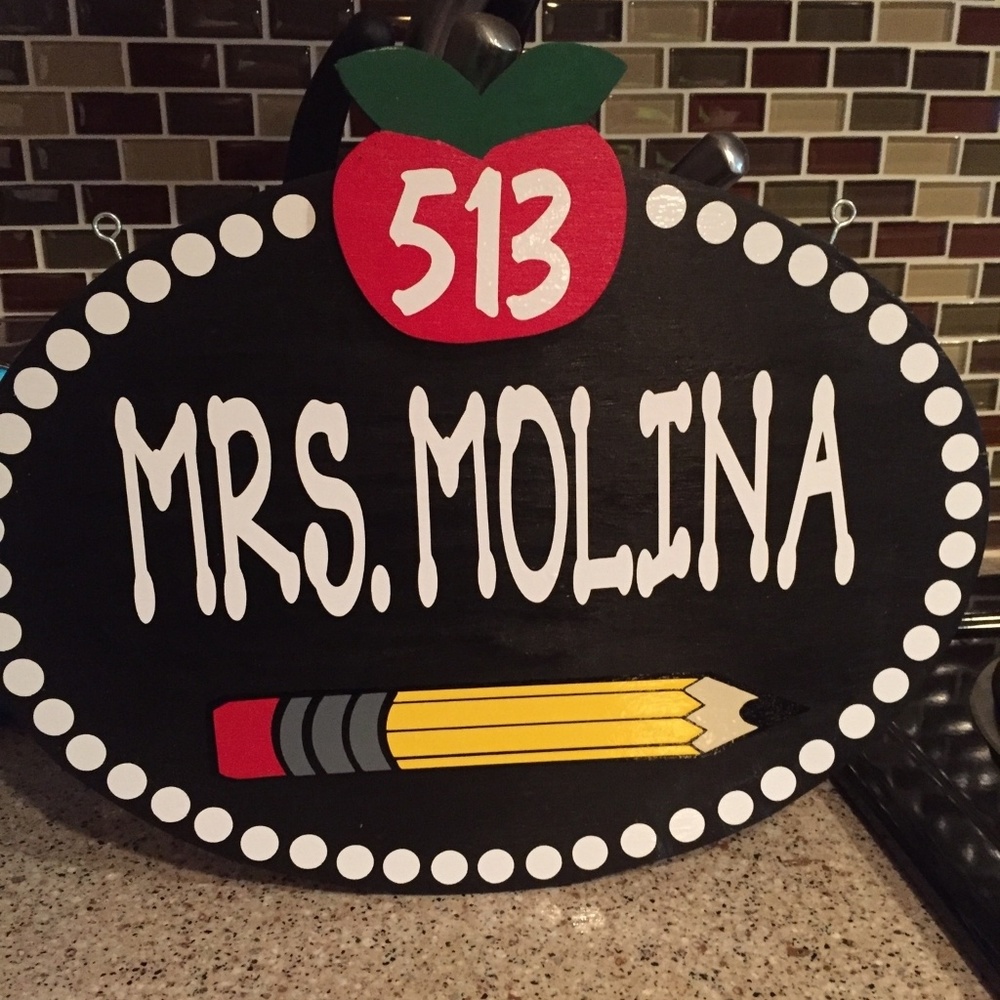 School customized class room signs