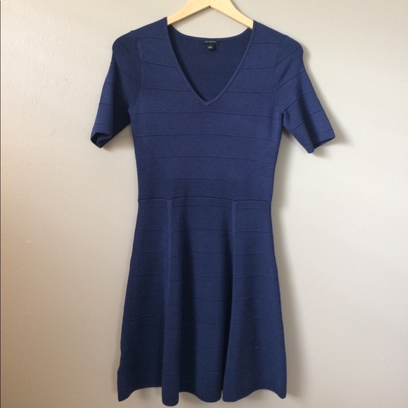 Ann Taylor Navy Knit Dress - Picture 2 of 7
