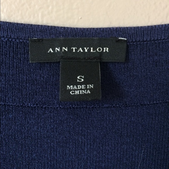 Ann Taylor Navy Knit Dress - Picture 4 of 7