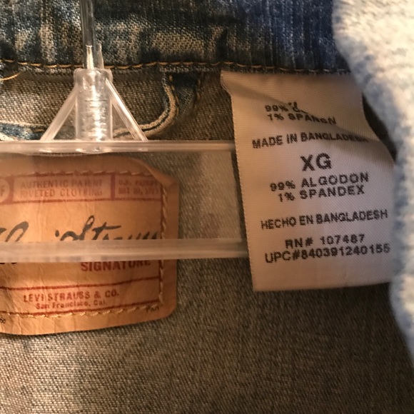 Girls Levi Strauss denim jacket - Picture 3 of 4