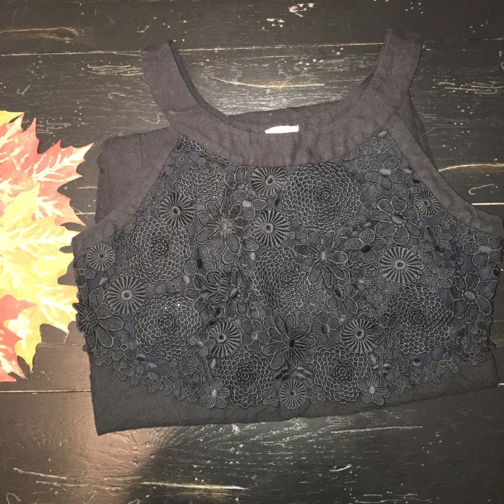 Lace patterned top dress