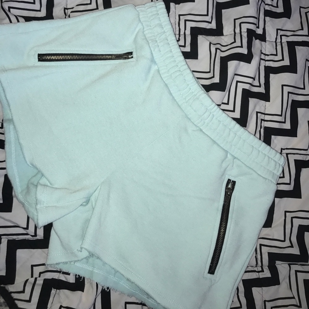 baby blue shorts size medium forever21