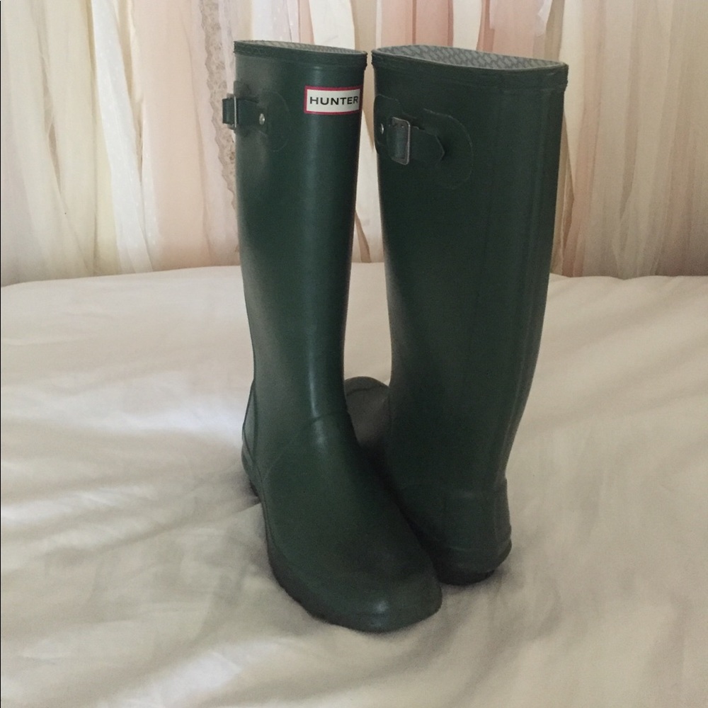 Dark Green Hunter Rain Boots