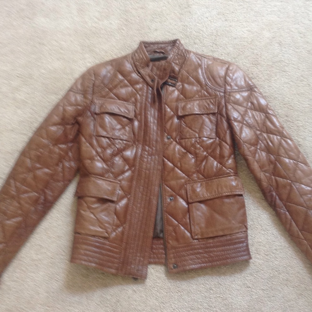 Eddie Bauer leather bomber!