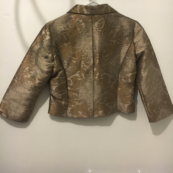 Patterned cropped blazer - Picture 2 of 3