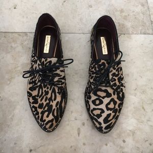 Leopard loafers