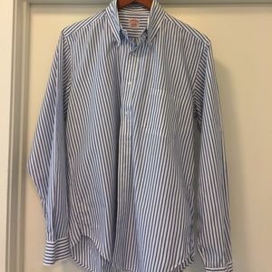Brooks Brothers blue stripe dress shirt