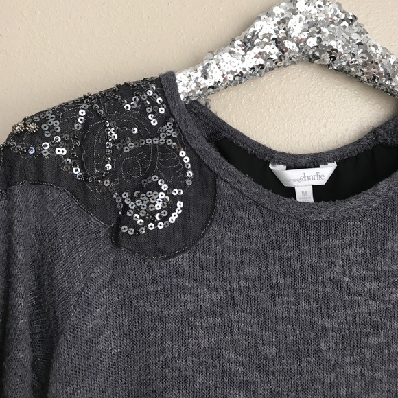Grey embellished top - Picture 2 of 5