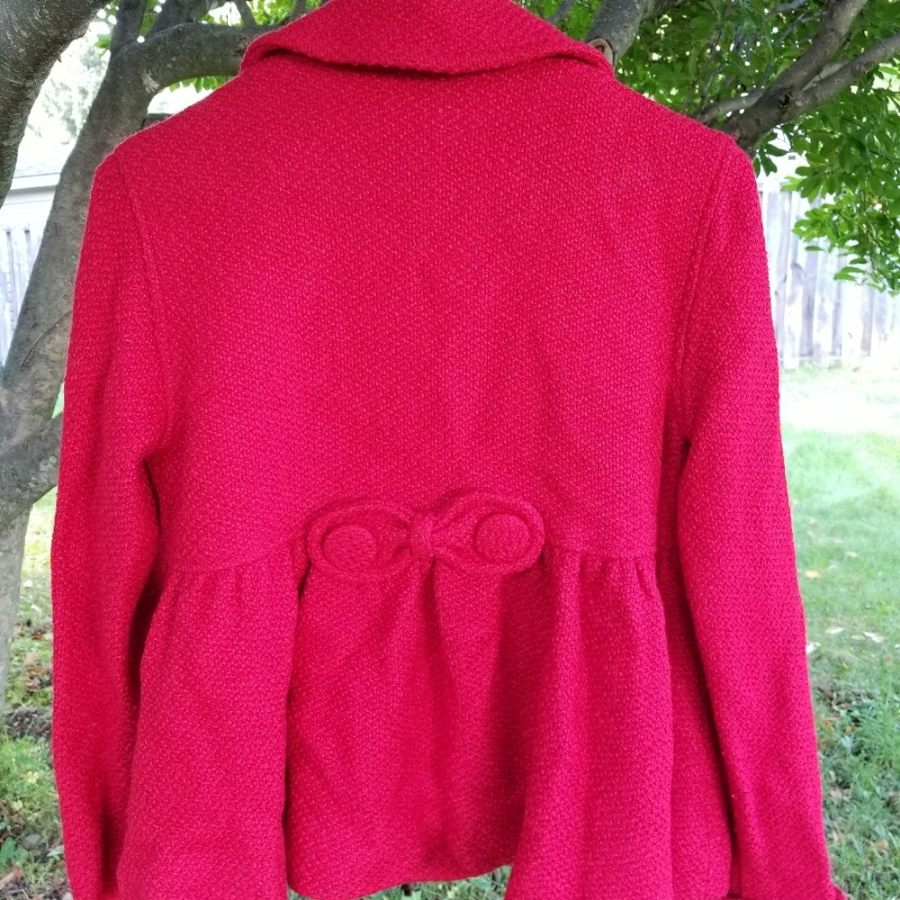 Valentines Day! Gorgeous red Boston Proper jacket. Xs - Picture 2 of 6