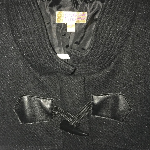 Black glitter Vera Wang princess coat - Picture 2 of 6