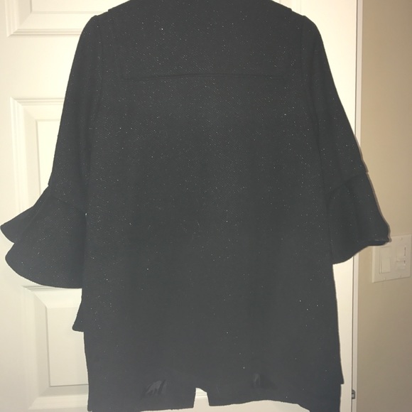 Black glitter Vera Wang princess coat - Picture 4 of 6