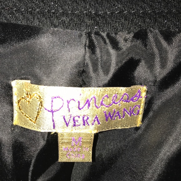 Black glitter Vera Wang princess coat - Picture 5 of 6