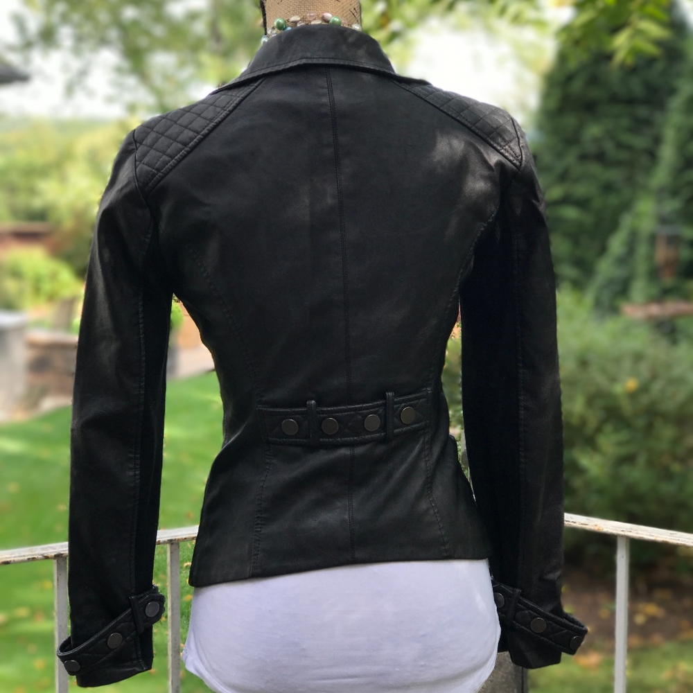 PU Leather Moto Jacket