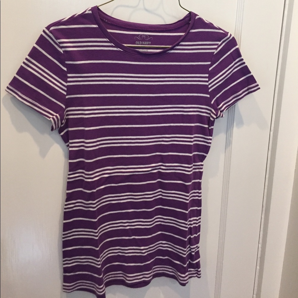 ⬇️ ⬇️ Old Navy Purple Striped Tee