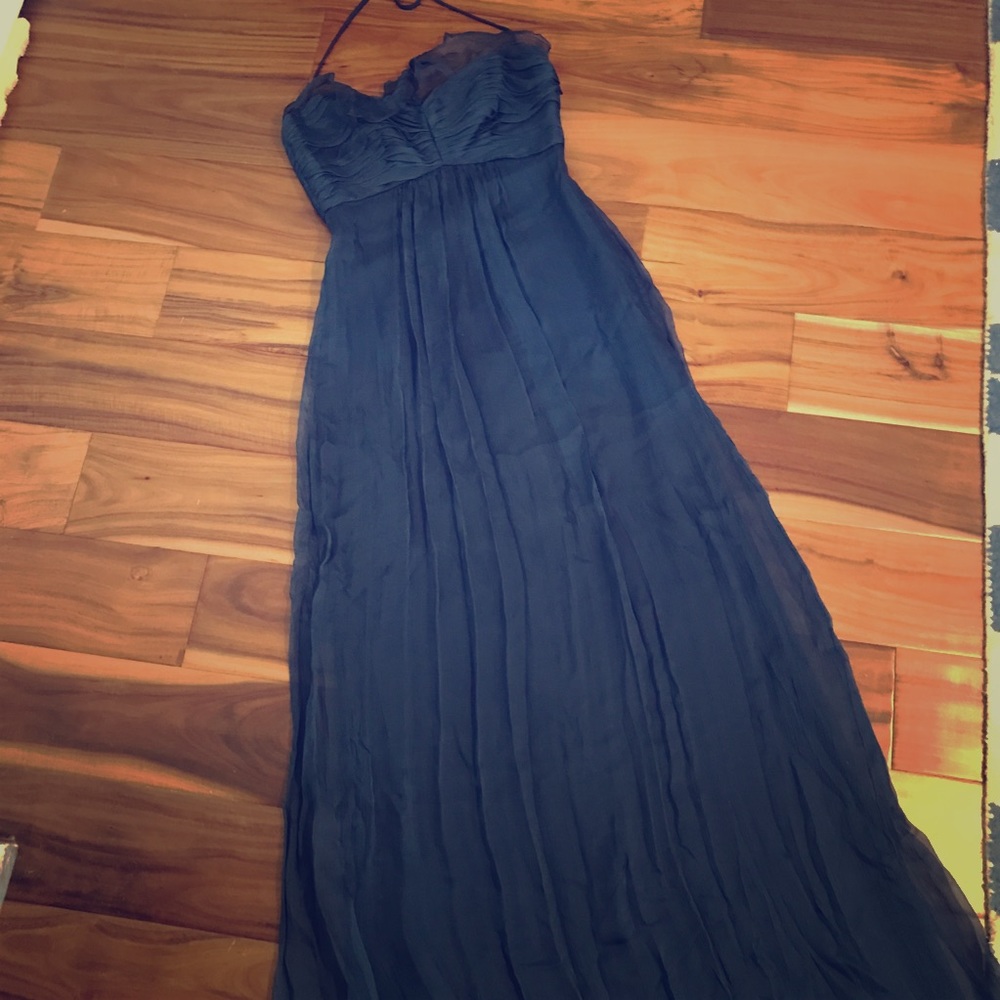 Amsale chiffon bridesmaid dress
