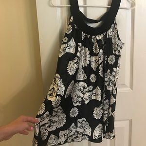 Black and white tunic