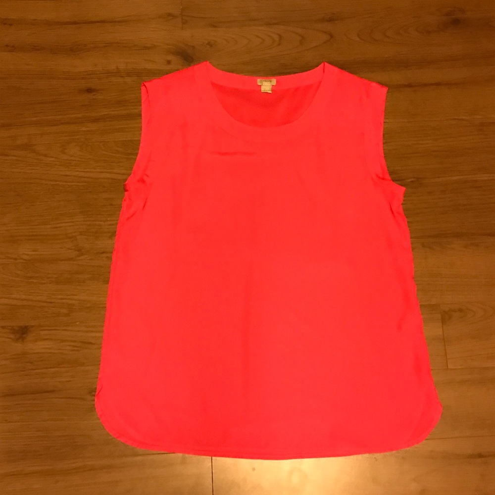 Jcrew Factory Size M Neon Pink Sleeveless Tank