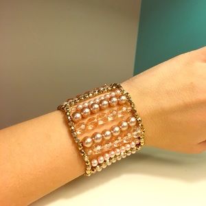 Pearl fitted bracelet