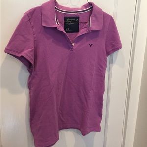 American Eagle outfitters purple polo shirt