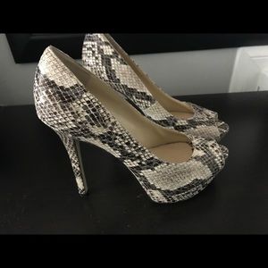 Enzo Angiolini Snake Print platforms- Used twice