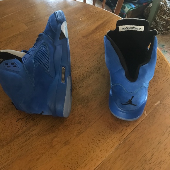 2017 Air Retro 5 Blue Suede