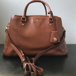Coach Brown gold Satchel/body bag