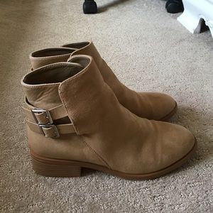 Beige ankle boots