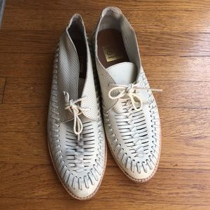 Dolce Vita - Leather Woven Lace-up Shoes