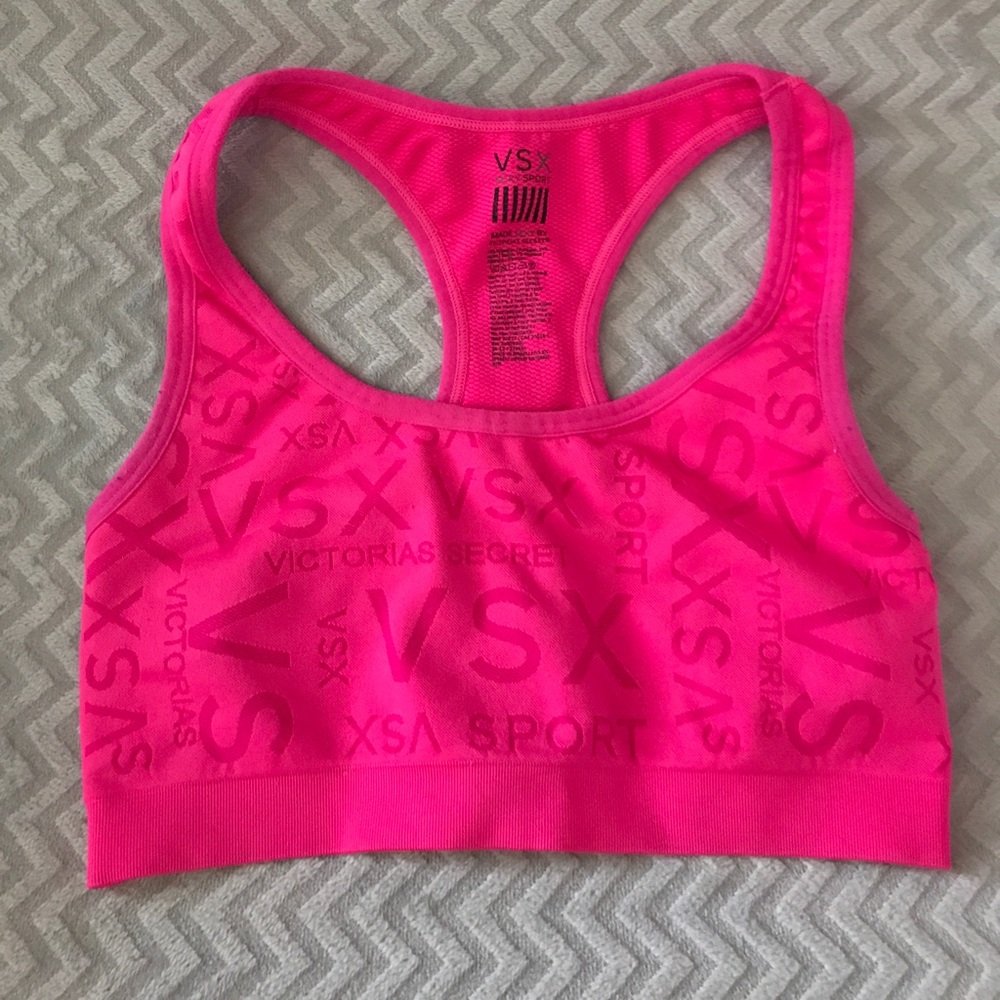 Victoria's Secret hot pink sports bra
