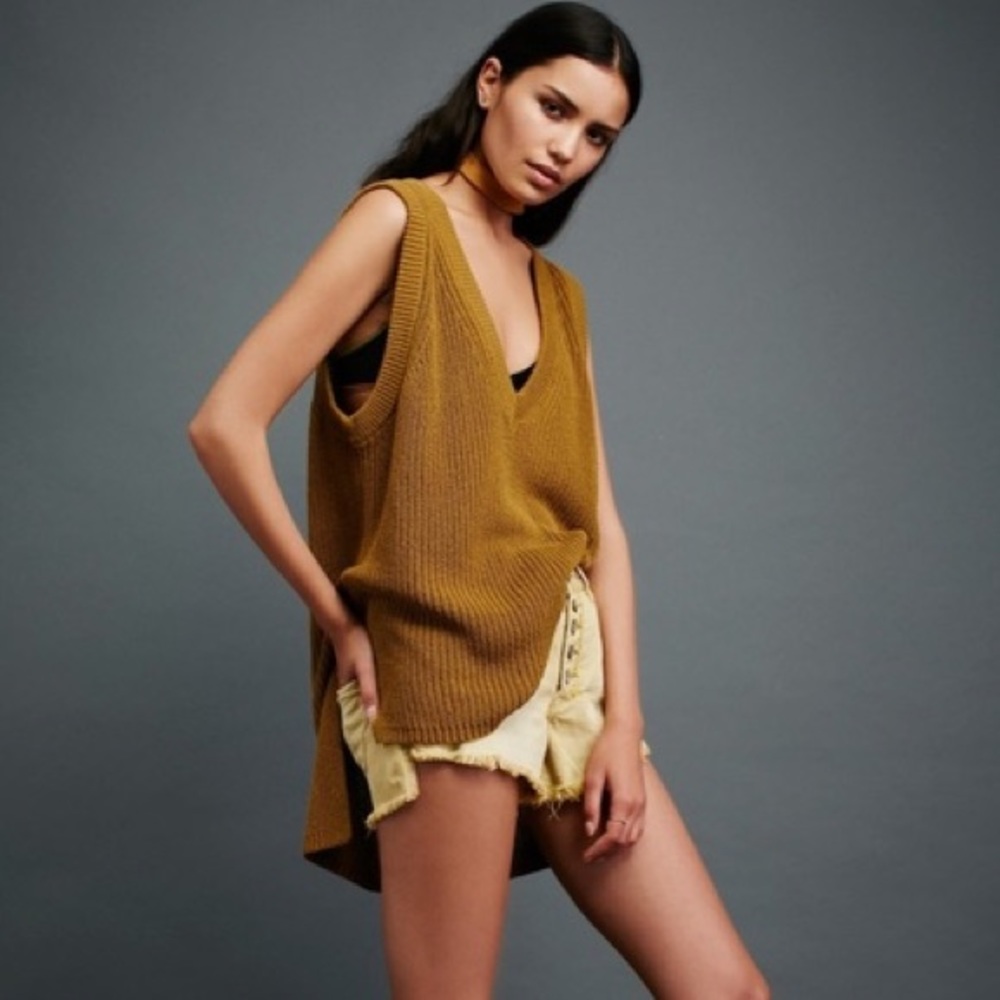 Free People Honey Drip Sweater Vest Tank XS