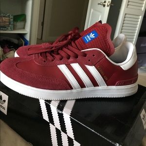 Adidas SAMBA ADV maroon men 7 women 8.5